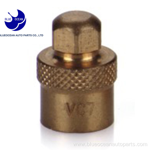 tube brass tire valve cap for universal car